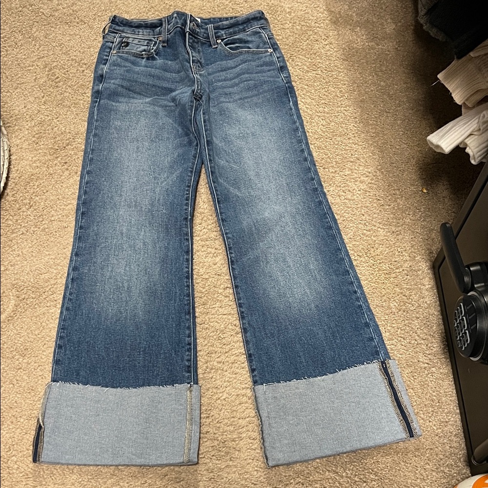 KanCan Dark Blue Flare Jeans